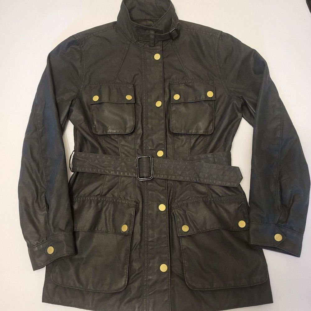 Banana Republic Dark Green Bomber Jacket w/ Belt.Slender styling.Fits like 8/10